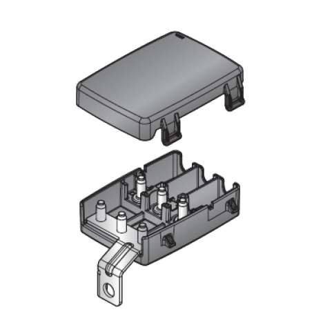 MTA 0300442 Pre-Mounted Housing DX for 3 MidiVAL with Cover and Bus Bar