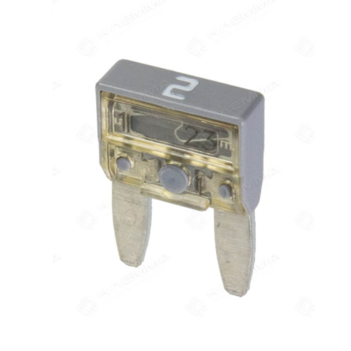 MTA 0705090. MiniVAL Fuse 2 Amp, Gray | Connector ID