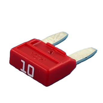 MTA 0705130 MiniVAL 10A Fuse, Red