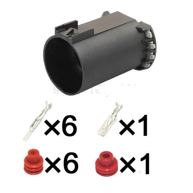 CID4070-HY-11KIT APTIV 15317327 USCAR 7-Way Male Trailer Tow Connector, Sealed, Black