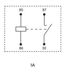 MET MAH-S-112-A-1 ISO Mini Relay 40A, 12Vdc, SPST Drop in for Song Chuan 896H-1AH-S-12VDC