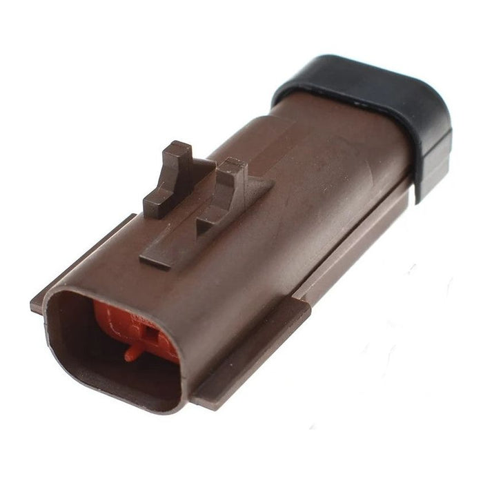 CID4022C-2.8-11 Drop In for Aptiv 54200275 / 33500088 APEX 2.8, 2-way Male Connector, Sealed, Index C, Brown