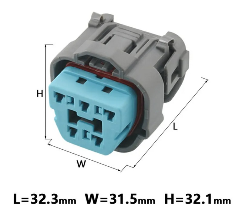 Sumitomo 61890618. Female Connector, 5 way HX 090 Sealed, Black