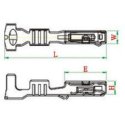 Yazaki 7116-1469-02 Female Terminal, RK 91 , 0.85 mm²