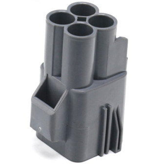 CID1041-6.3-11 Direct Equivalent for Yazaki 7282-5595-10 /7282-3108-10 (Ford YC1T-14A624-CA) Connector, (Ford 1C1T-14A464-AA) 4 way Male, YESC 6.3 mm, Sealed, Gray