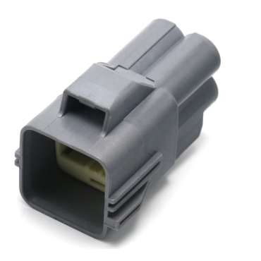 CID1041-6.3-11 Direct Equivalent for Yazaki 7282-5595-10 /7282-3108-10 (Ford YC1T-14A624-CA) Connector, (Ford 1C1T-14A464-AA) 4 way Male, YESC 6.3 mm, Sealed, Gray