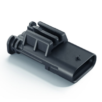 CID9A040-1.2-11 Direct Equivalent to Hirschmann 809-557-541 Male 4 Way SealStar 1.2 mm Black