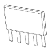 GEP BB-11 Insulated 280 Busbar 5 Position for PDM Bussing