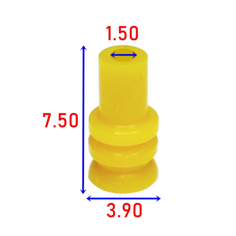 CID9100 Drop-In for Bosch Trapez Wire Seal 1928300936, Yellow, Silicone