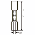 Molex 19164-0056 Yellow 12-10 AWG Sealed Butt Splce