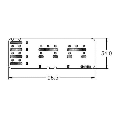 GEP C34-1013-B LABEL FOR PDM-R4A01, BLACK