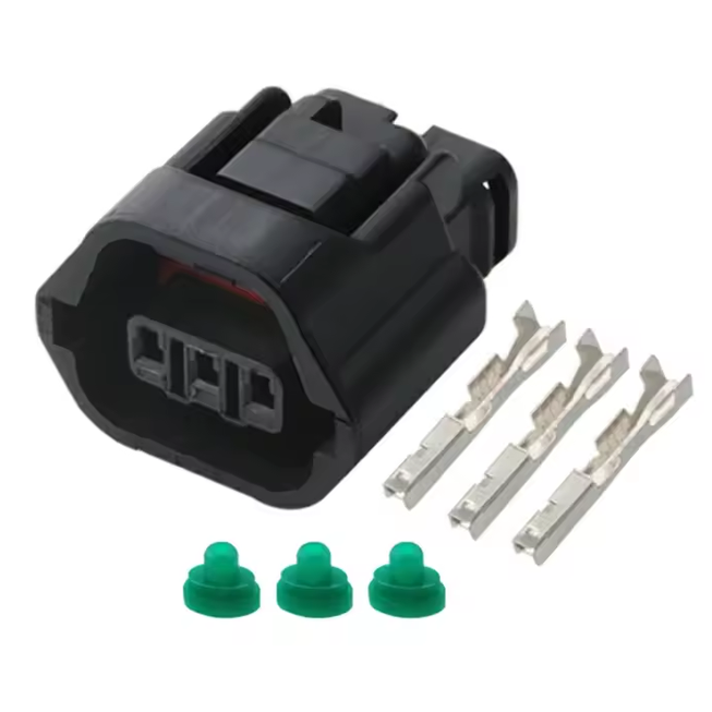 CID1037-1.2-21KIT Female Connector Kit, 3 way SSD 1.2 Series, Black