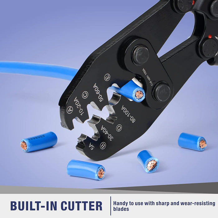 CID8200HCT Hand Crimp Tool for Power / Battery Terminals 8AWG - 2 AWG