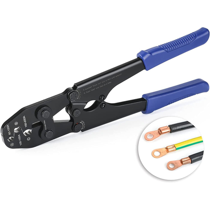 CID8200HCT Hand Crimp Tool for Power / Battery Terminals 8AWG - 2 AWG