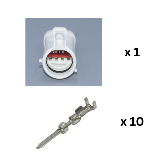 CID9082F-1.6-11KIT Connector Repair Kit  for Ford 8 Way Male Connector ET9B-14A624-EA, WHITE, Key C