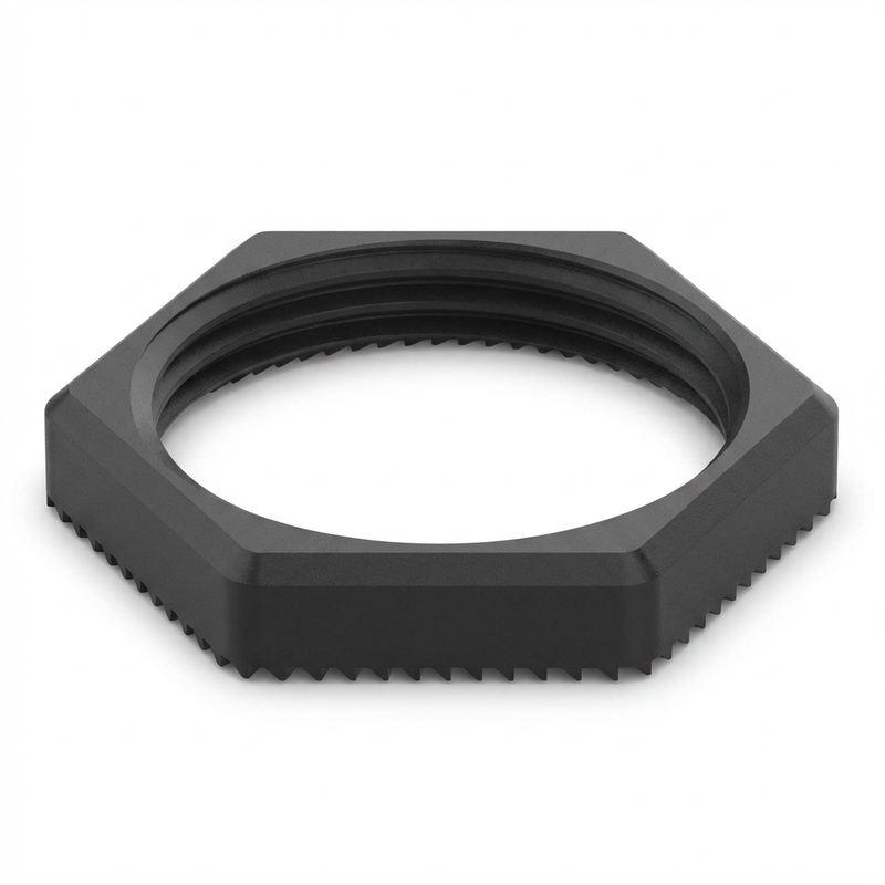 GEP C02-1010-B PLASTIC LOCKNUT, 1 IN-11 1/2, BLACK