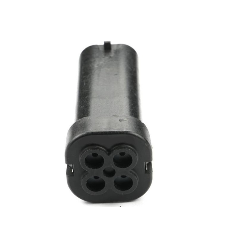 CID9040H-2.3-11 Drop in for Chrysler 4604602 Male 4 way Connector, 2.3 Series, Black, Tail Lamp Connector