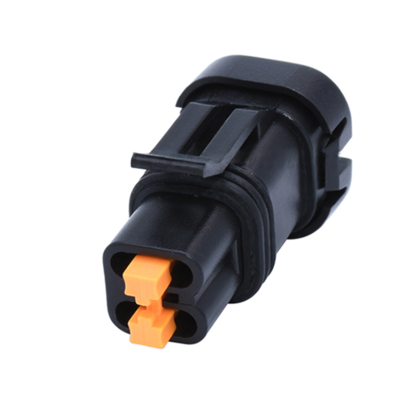CID9040H-2.3-21 Chrysler 4604603 Female 4 way Connector, 2.3 Series, Black, Tail Lamp Connector