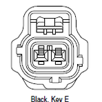 Tyco 184008-1 Connector 2 Way Female, SSC 1.8 mm, Black, Code E