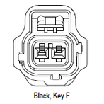 CID3020F-1.8-21 Drop In for Tyco 184010-1  Connector 2 Way Female, SSC 1.8 mm, Black, Code F