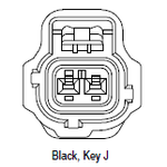 CID3020J-1.8-21 Drop In for Tyco 184016-1  Connector 2 Way Female, SSC 1.8 mm, Black, Code J