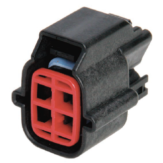 CID9040J-1.5-21 Drop in Replacement for Ford  YF1T-14A464-BA (WPT-182) Female 4 way Connector, Sealed, Black
