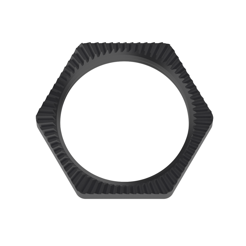 GEP C02-1010-B PLASTIC LOCKNUT, 1 IN-11 1/2, BLACK