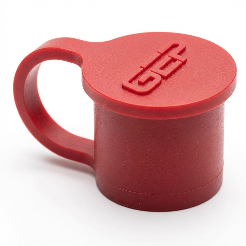 GEP C03-1000-R2 BOOT, PASS THRU, DOUBLE NUT, RED, GEP LOGO