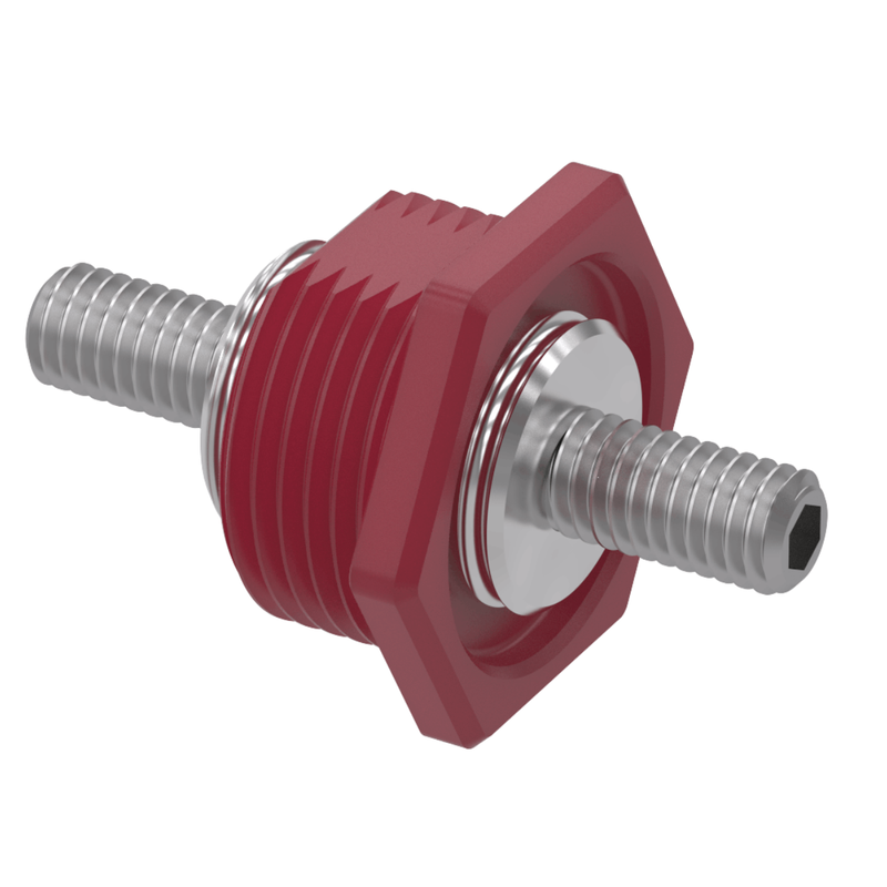 GEP SC47-2010A-A008 Pass-Thru - 3/8IN-16, Style A, Red, 600 Amps