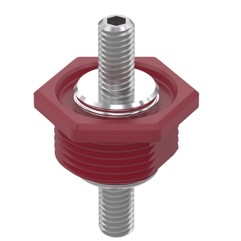GEP SC47-2010A-A008 Pass-Thru - 3/8IN-16, Style A, Red, 600 Amps