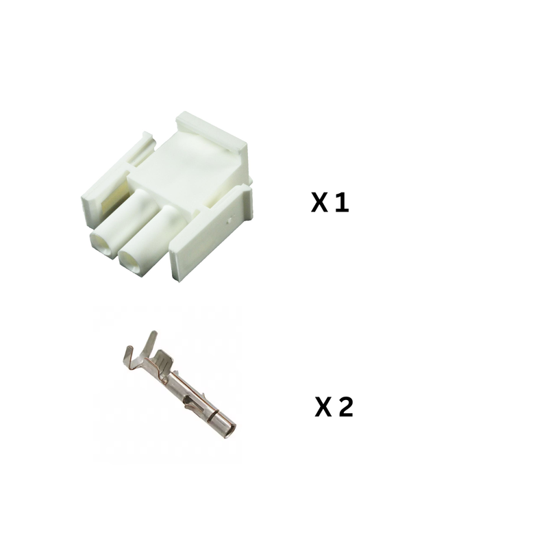 CID3029-2.1-11KIT Universal Mate-N-Lock 2 way Plug, Unsealed, White