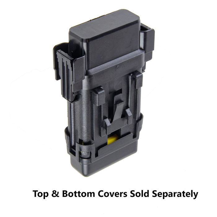 MTA 0301000 Splashproof Stackable MaxiVal Holder, Black with Sec Lock (Yel)