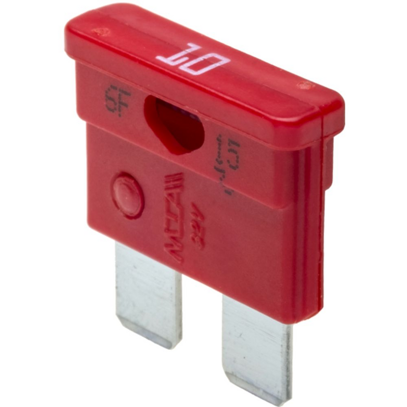 MTA 0710330 UniVAL 10 Amp Fuse, Red