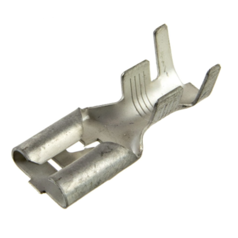 MTA 11001720 Female 9.5 mm Fast-On Terminal with Locking Tang, 6.0 - 10.0 mm², Unsealed, Tin Plated
