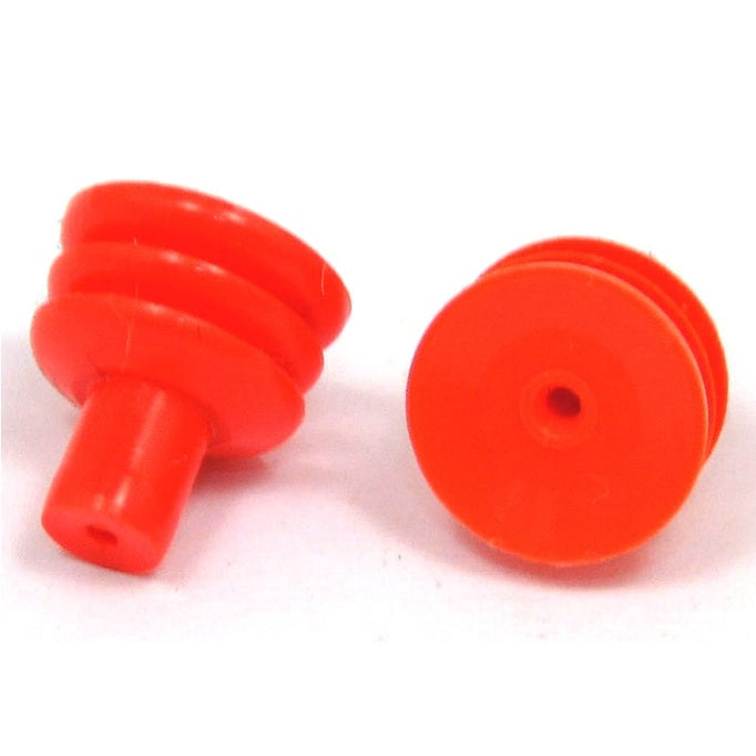 MTA 4507770 Wire Seal for UniVal Fuse Holders, Orange, Silicone
