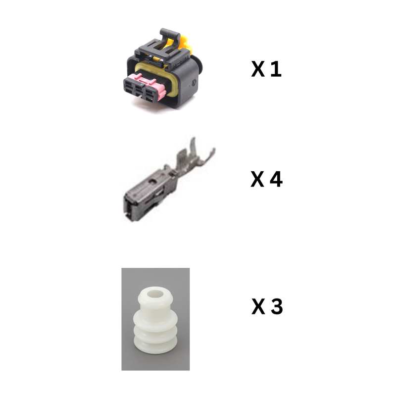 4510811KIT Connector Kit, 3 way C280 to replace Bosch 1928403966