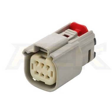 CID8060B-1.5-21 Drop-In for Molex MX150 33472-0607, 6 way Female Connector, Sealed, Light Gray