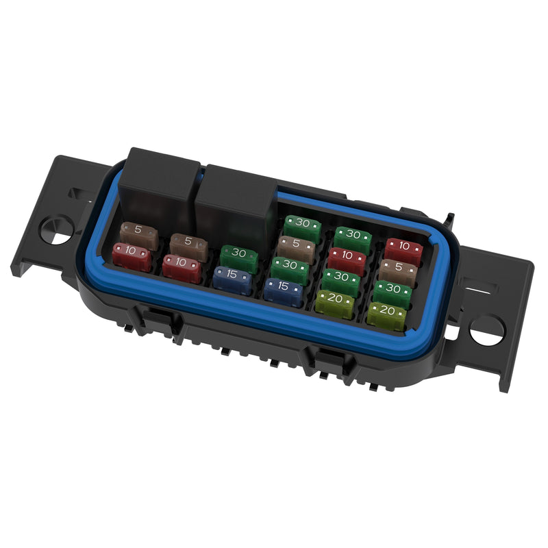 GEP PDM-R4A01 Sealed Power Distribution Module, 48 way, 280-footprint to house mini fuses and micro-relays