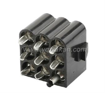CID3092-3.5-11 Drop-in Replacement for Tyco 365046-1 Mate-n-Lock 9P Header, Black