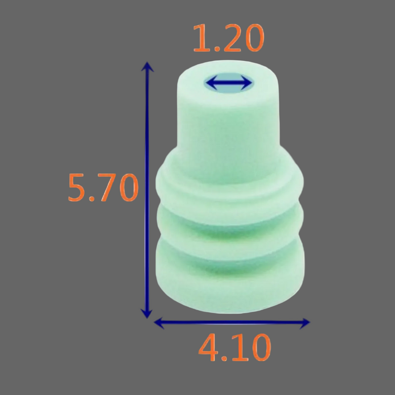 CID1308 Drop-in for Sumitomo Wire Seal 7165-0621, HX040 , Silicone, Light Green