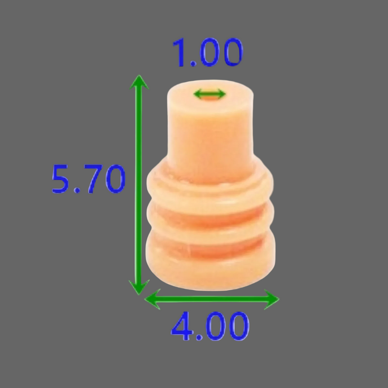 CID1393 Drop-in for Sumitomo Wire Seal 7165-1075, HX040 , Silicone, Orange