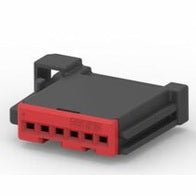 CID3061-0.64-21KIT Female Connector Kit (WPT-958), 6 way , GET, 0.64 mm, Unsealed, Black with terminals and terminal lock