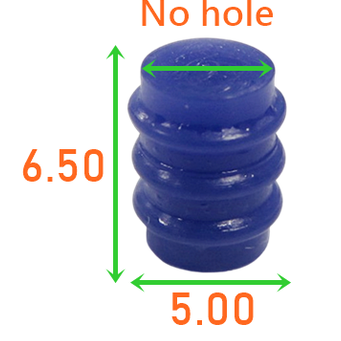 CID1295 Drop in for Yazaki 7257-3792, 62 Cavity Plug Type Z, Blue, Silicone