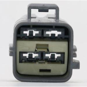 CID1041-6.3-11 Direct Equivalent for Yazaki 7282-5595-10 /7282-3108-10 (Ford YC1T-14A624-CA) Connector, (Ford 1C1T-14A464-AA) 4 way Male, YESC 6.3 mm, Sealed, Gray