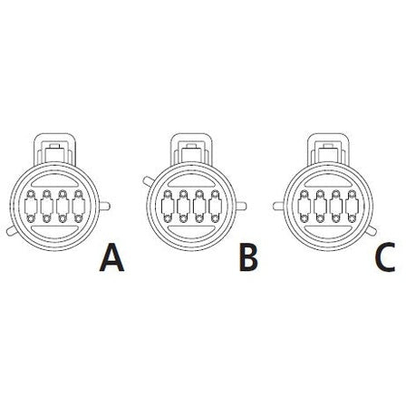 CID9082F-1.6-11KIT Connector Repair Kit  for Ford 8 Way Male Connector ET9B-14A624-EA, WHITE, Key C