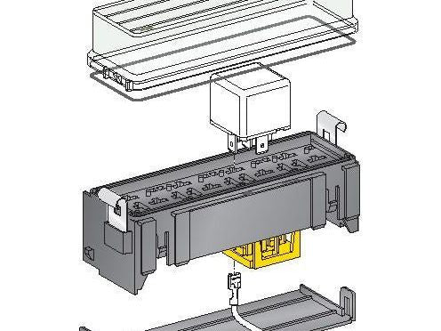 MTA 0100665 Splashproof Mini Relay (4) Holder Kit