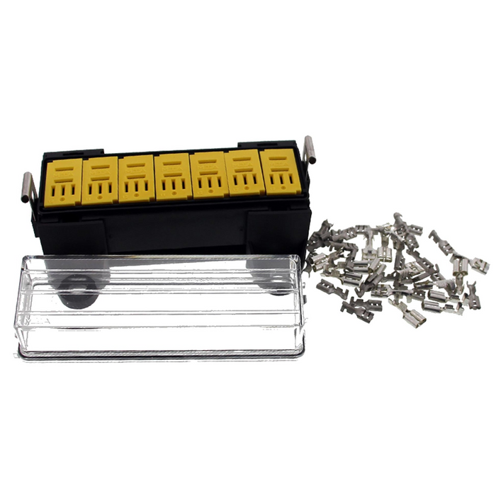 MTA 0100705. Splashproof Micro Relay (7) Holder Kit | Connector ID