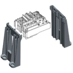 MTA 0301180 Mounting Bracket Extended for 2 Gray Modules