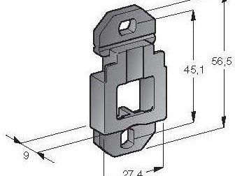 MTA 0300440 Fixing Plate, Double Hole