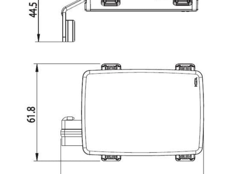 MTA 0300442 Pre-Mounted Housing DX for 3 MidiVAL with Cover and Bus Bar